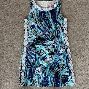 Lilly Pulitzer Ocean Wave Kids Dress